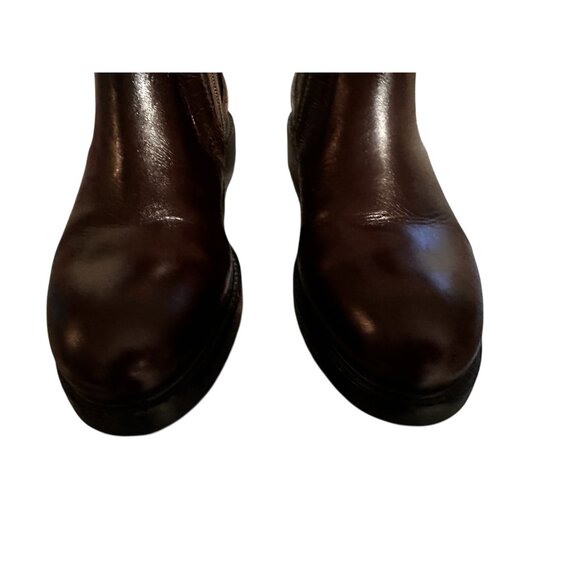 Jeffrey Campbell Edmond Chelsea Booties Women 8 Brown Real Leather Zipper Classi - Picture 15 of 16